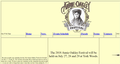 Desktop Screenshot of annieoakleyfestival.org