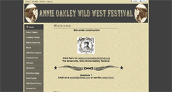 Desktop Screenshot of annieoakleyfestival.com