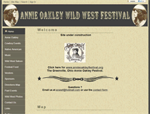 Tablet Screenshot of annieoakleyfestival.com